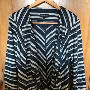 Lane Bryant Navy + Cream Blazer Sz 24
